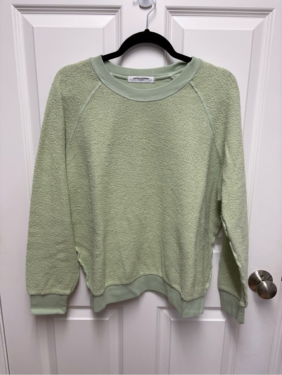 perfectwhitetee Tops - perfectwhitetee Light Green Crewneck Terry Sweatshirt